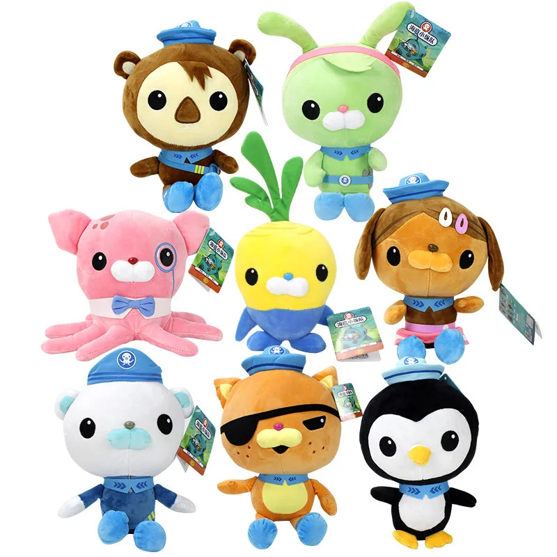 

19CM Kawaii The Octonauts Plush Toys anime figure Barnacles Peso Kwazii Tweak Vegimal Stuffed Animals for children Gift Birthday