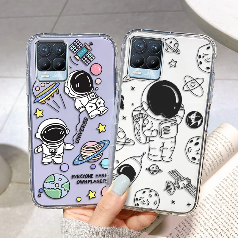 

Realme 8i Case For OPPO Realme 8 7 Pro 6 C21Y C25Y C20 GT Neo Narzo 30 20 Pro C11 2021 A53 A54 A57 A39 A71 A74 Astronaut Cover