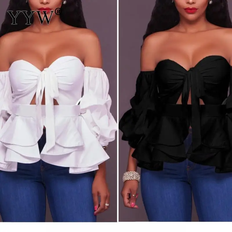

Y2K Off Shoulder Corset Cropped Top T-Shirt Women Long Sleeve Backless Sexy Tube Tops Bodycon Clothes 2022 Summer Vest Outfits