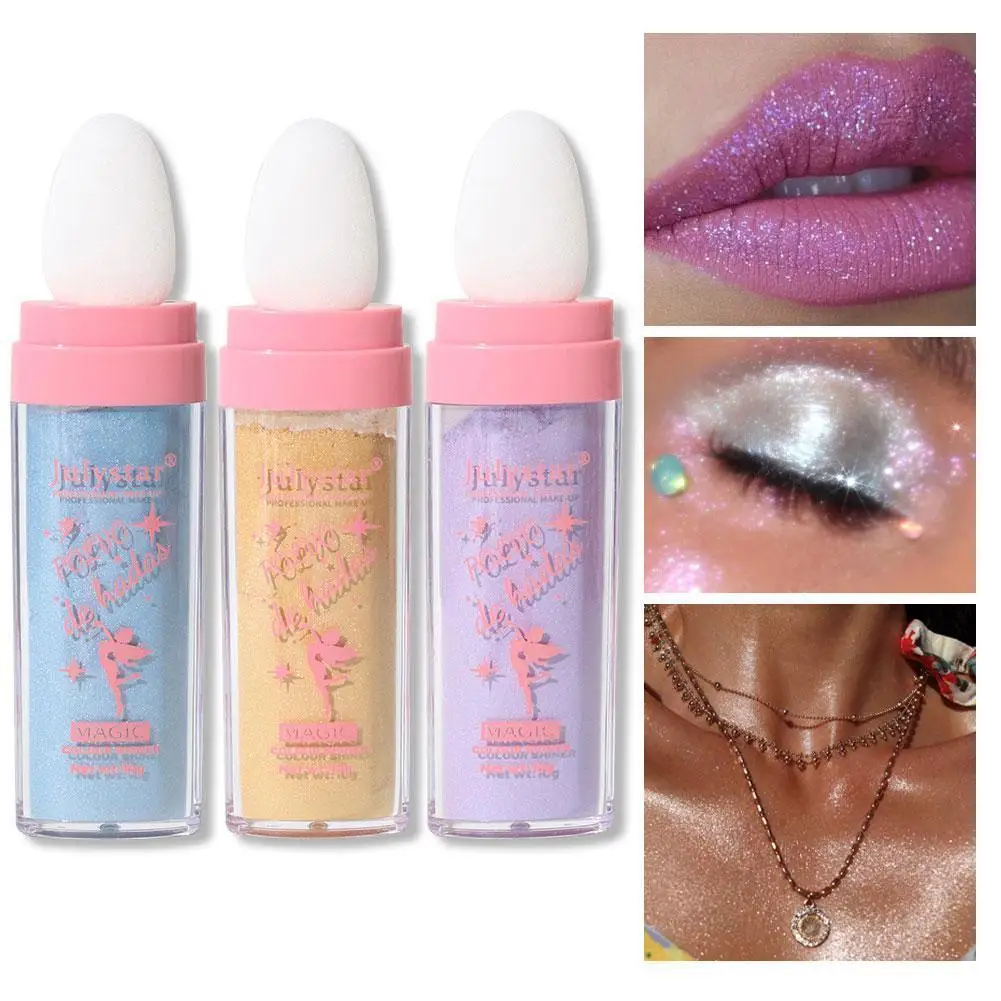 

3 Colors Fairy Highlighter Powder Contour Shading Glitter Contour Illuminator Makeup DE POLVO Beauty HADAS Makeup Women Pow K1D6