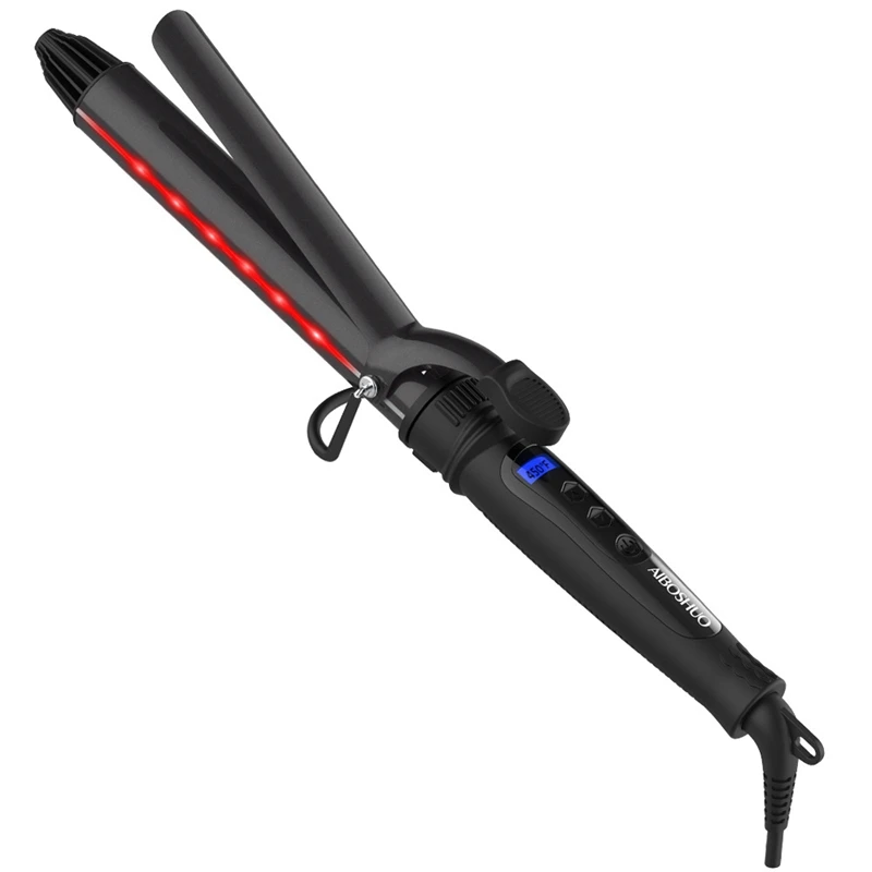 

Multifunctional Curling Iron Rotating Curler Straight Volume Dual-Use Infrared Negative Ion Curling Iron Straightener Us Plug