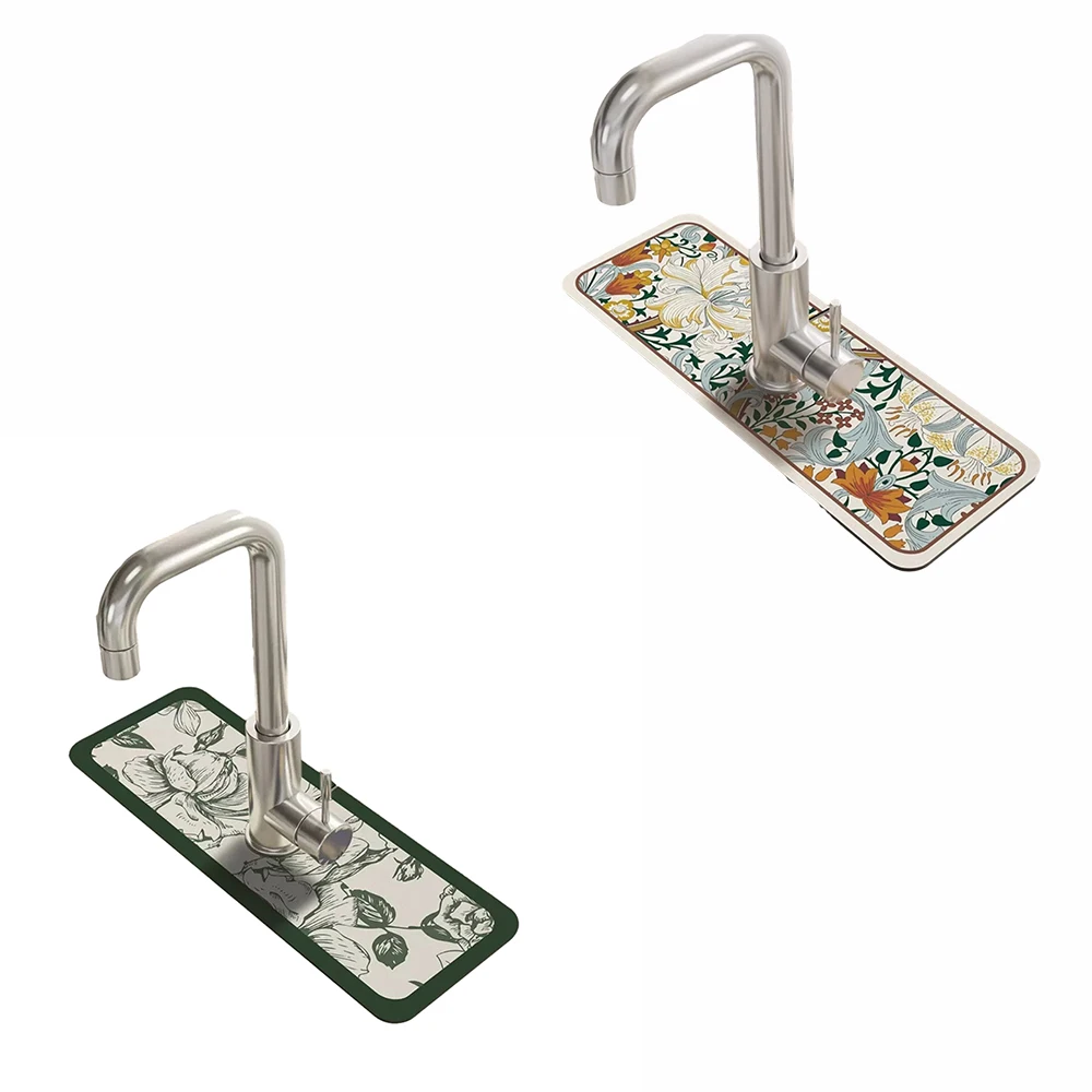 Нескользящий коврик прочная Адсорбция Нескользящая Текстура Tianya Винтажный сад