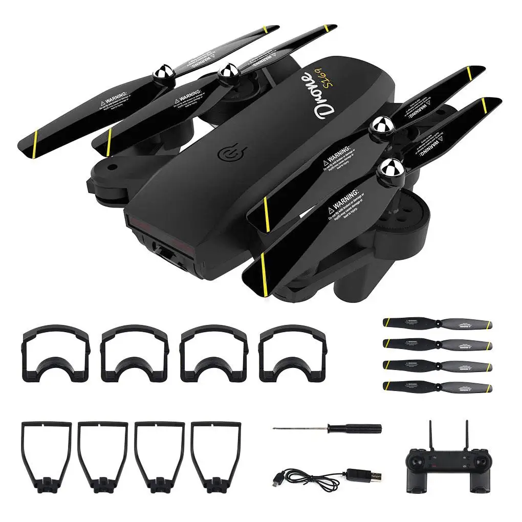 

Mini Drone Selfie WiFi Dual HD Camera Foldable Arm Optical Flow Positioning Smart RC Quadcopter Toy