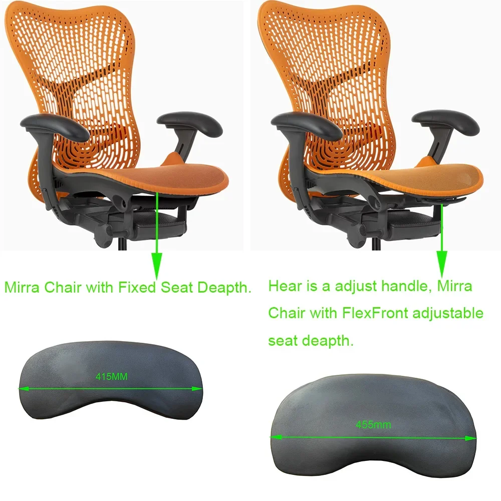 Фото Сменная пенопластовая вставка MingYi.office для офисного кресла Herman Miller Mirra 1, подходит для Flex Front и Fixed Pan, черный цвет №4