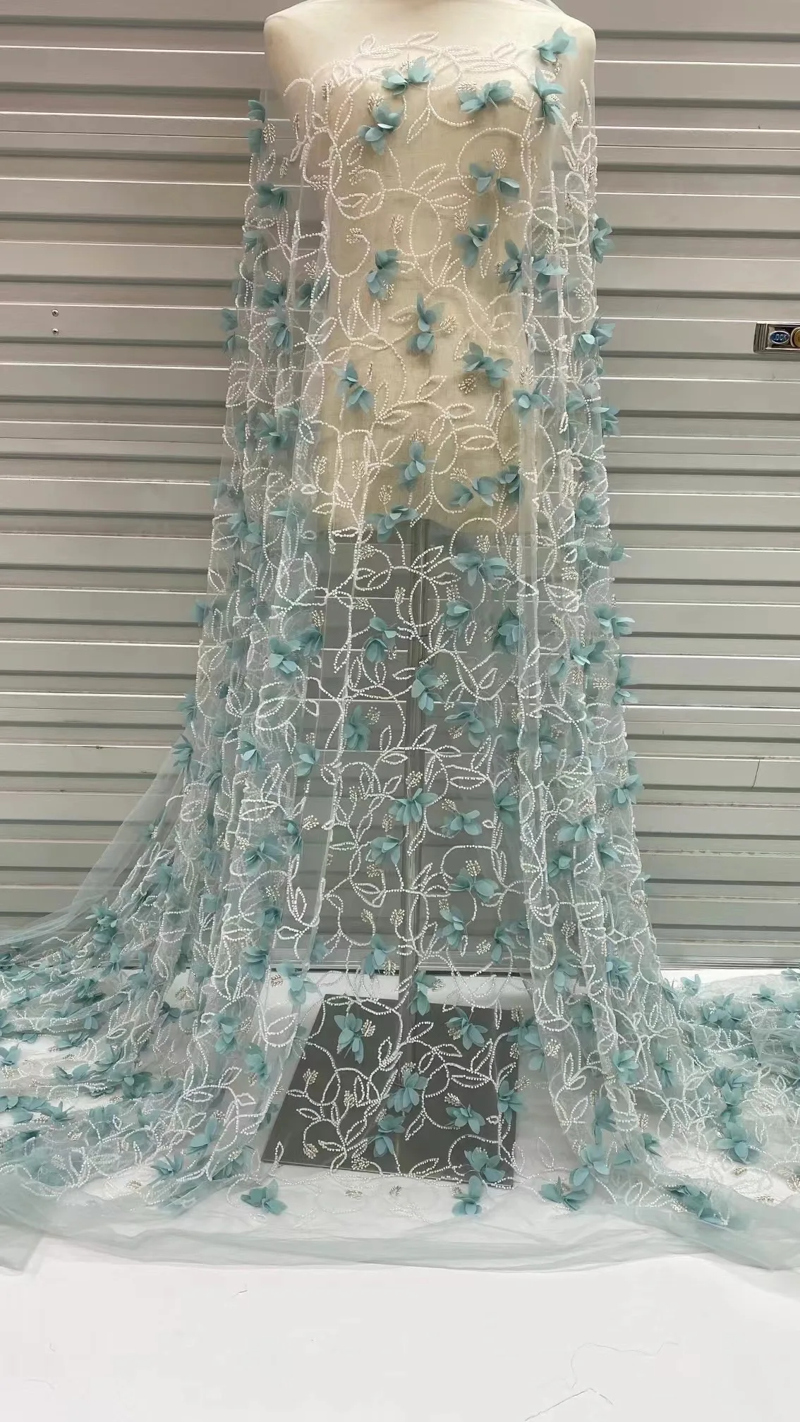 Новейшая африканская 3D цветочная кружевная ткань с вышивкой жениха высокое