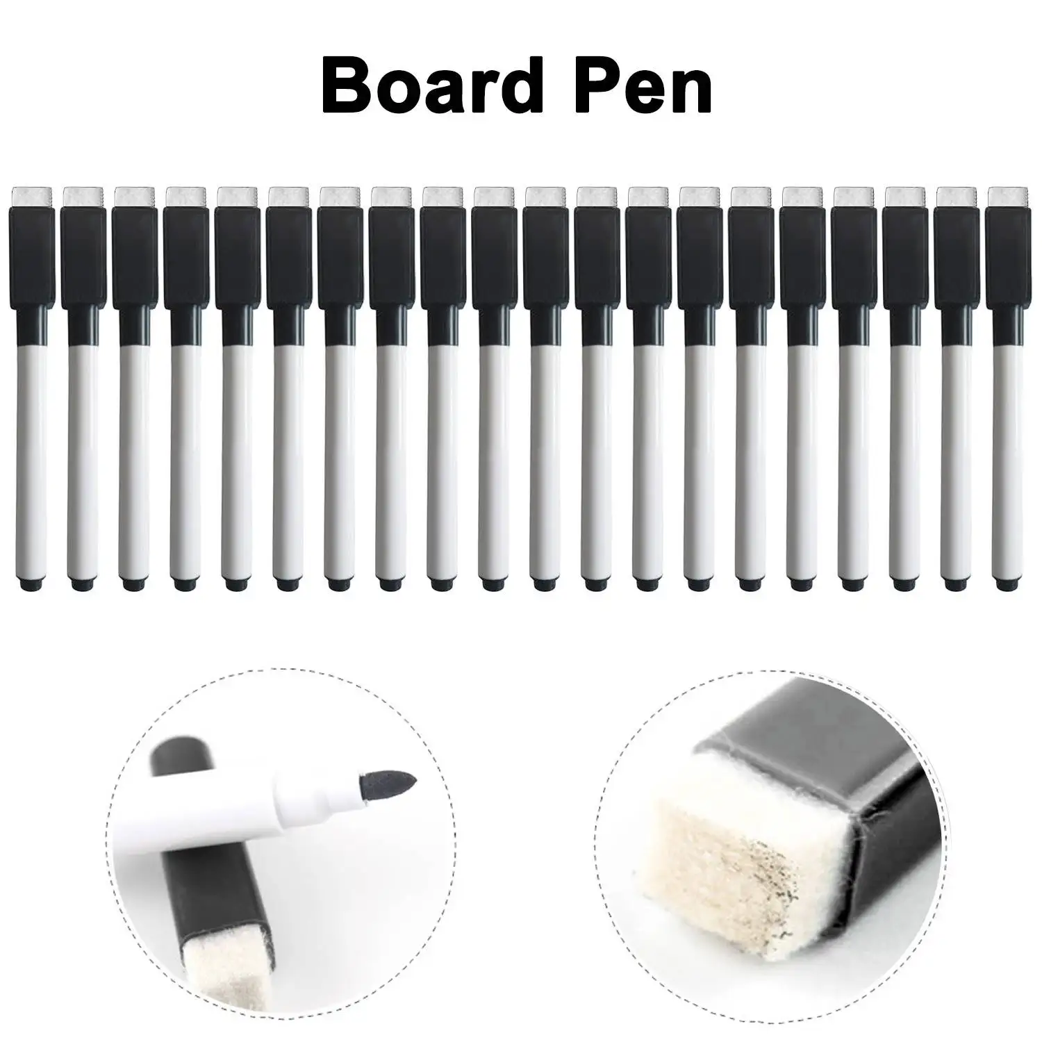 40Pcs Whiteboard Marker Pens Magnetic Dry Erase Pens With Er