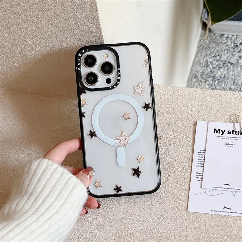 

CASETIFY Little Star Magnetische Phone Cases For iPhone 14/13/12/11/X/XR/XS 14/13/12/11 Pro Max XS MAX Shockproof Soft Cover
