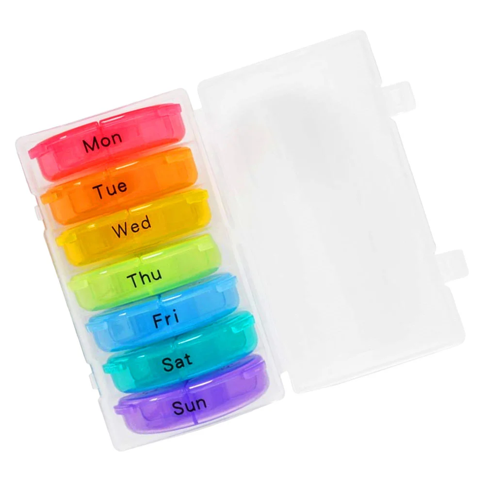 

1 Set Travel Box Small Box Portable Pocket Box Dispenser for Purse Vitamin Oil Compartments Container