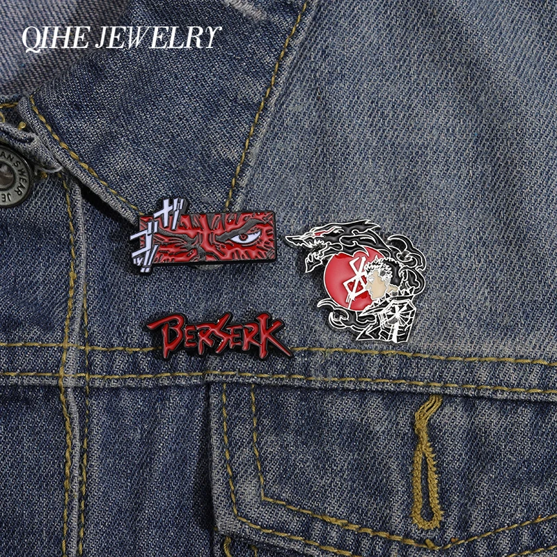 

Berserker Enamel Pins Animal Warriors Badges Punk Brooches Jewelry Gifts for Friends Custom Accessories Lapel Pins Sweather