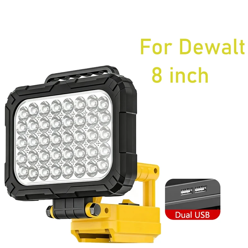 

ZUIDID портативный светодиодный фонарь для Dewalt 20В