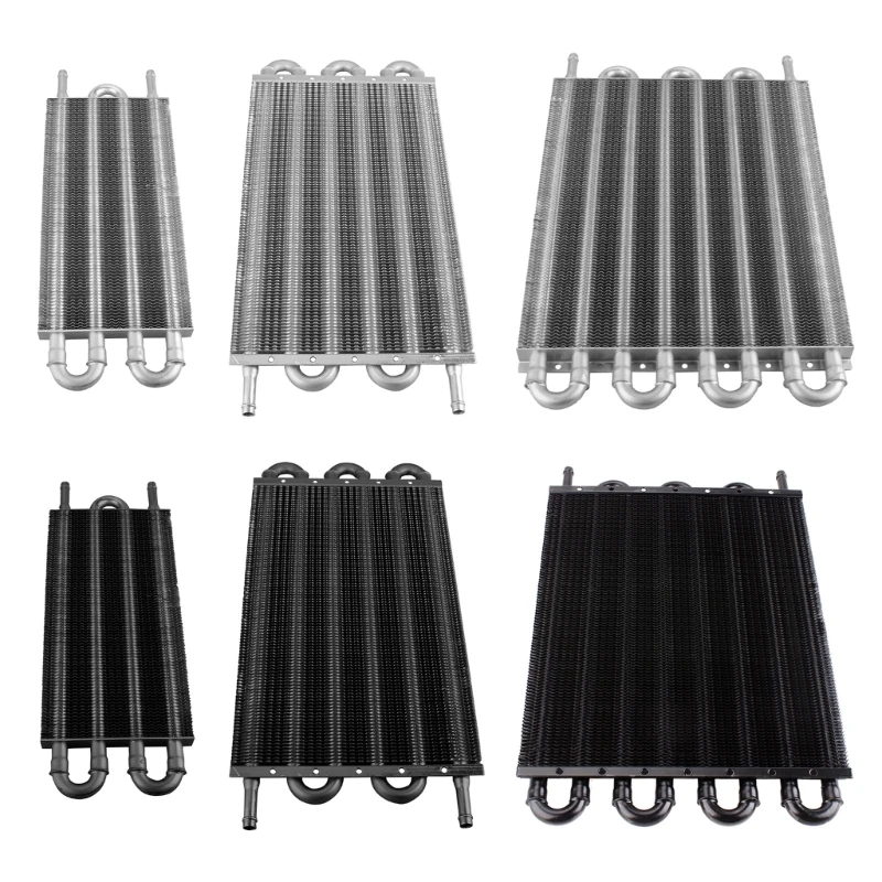 

Aluminum Remote Transmission Oil Cooler Kit 4 Row 6 Row 8 Row Radiator Converter Dropshipping