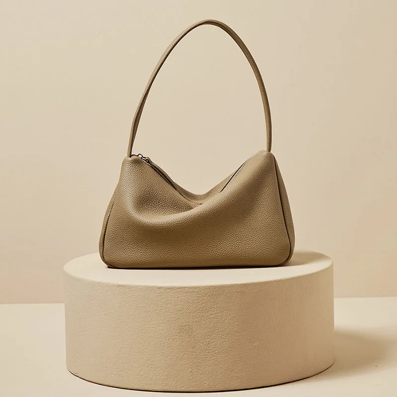 

Women's Cow Leather French Shoulder Crossbody Messenger Designer Luxury Handbag Female 2023 New Brands Trend Tote Portable Bags