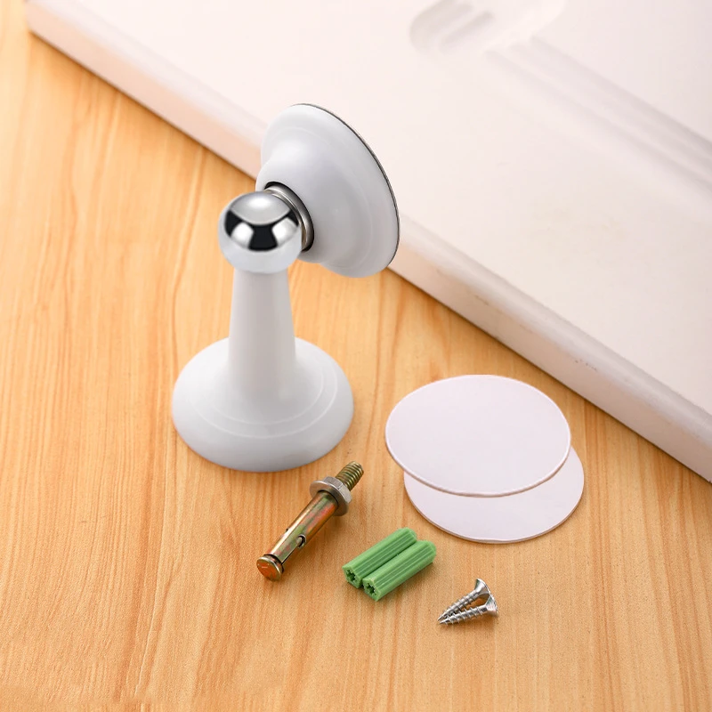 

KK&FING Бесшумный дверной всасывающий ABS, защита от столкновений, сильный магнитный дверной стопор, без удара, сильный клей, всасывающий заземляющий дверной стопор