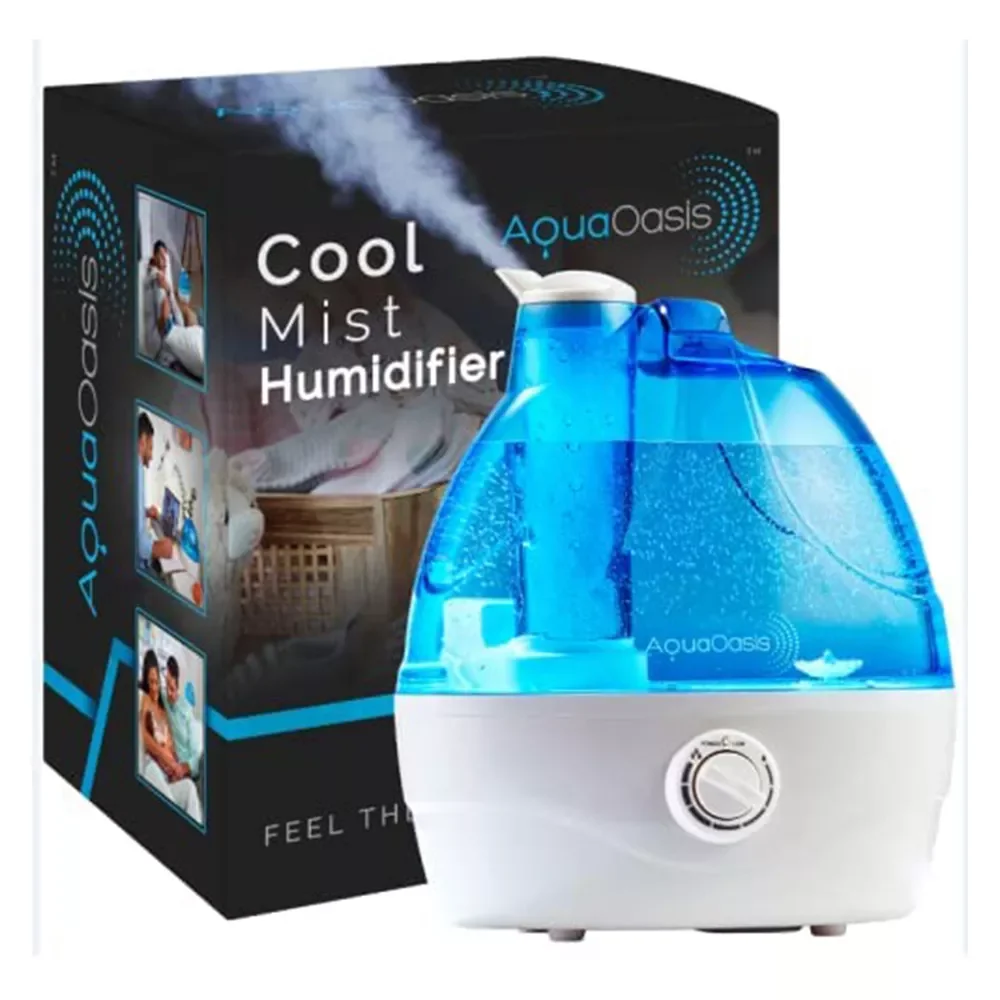 

AquaOasis™ Cool Mist Humidifier {2.2L Water Tank} Quiet Ultrasonic Humidifiers for Bedroom & Large Room - Adjustable -360°