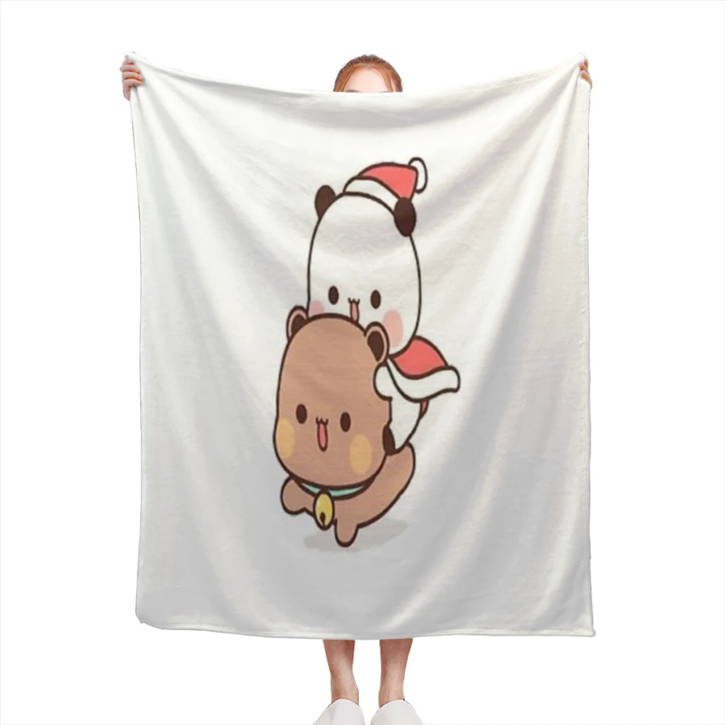 Одеяло Bear and Panda Bubu Dudu с фланцем портативный супер мягкий плед для домашнего и