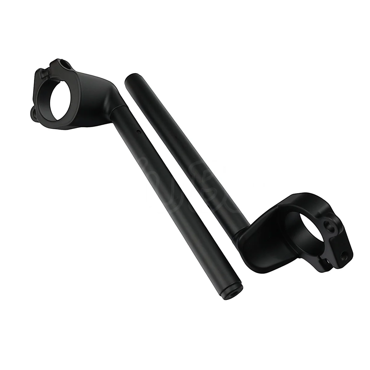 Фото Черные накладные ручки для мотоциклов Kawasaki ZX-4R ZX-4RR 2023-2024, ZX400PS ZX400SS 2025 – рули-клипсы на вилку №1