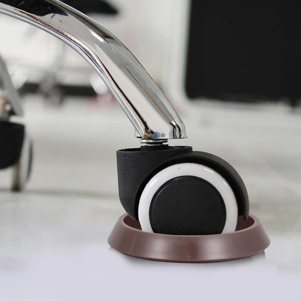 

8pcs Round Furniture Caster Cups Chair Wheel Stopper 45mm Anti-Sliding Floor Wheels Grippers Protectors Furniture Hardware