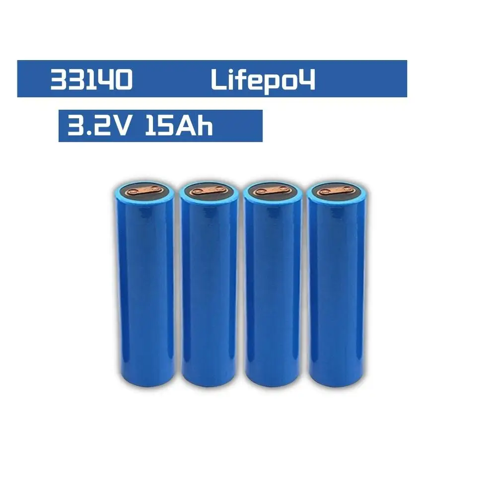 1 шт., аккумулятор 33140, 3,2 в, 15 Ач, Lifepo4, подходит для электровелосипедов, аккумуляторов электроинструментов, солнечной энергии и других областей
