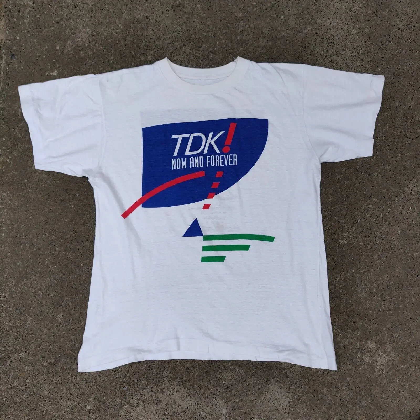Винтажная Футболка TDK 1993 промо-Авторизованная Спортивная футболка студентгарт