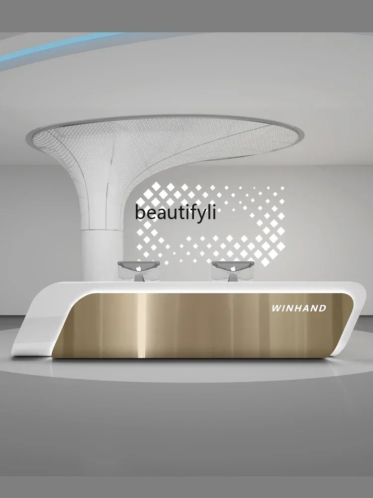 Простой женский роскошный магазин одежды барная стойка высококлассный стол из