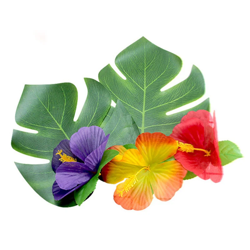 6/12pcs Artificial Flowers Hair Clips for Bridal Wedding Accessory Beach Party Wedding Event Decor