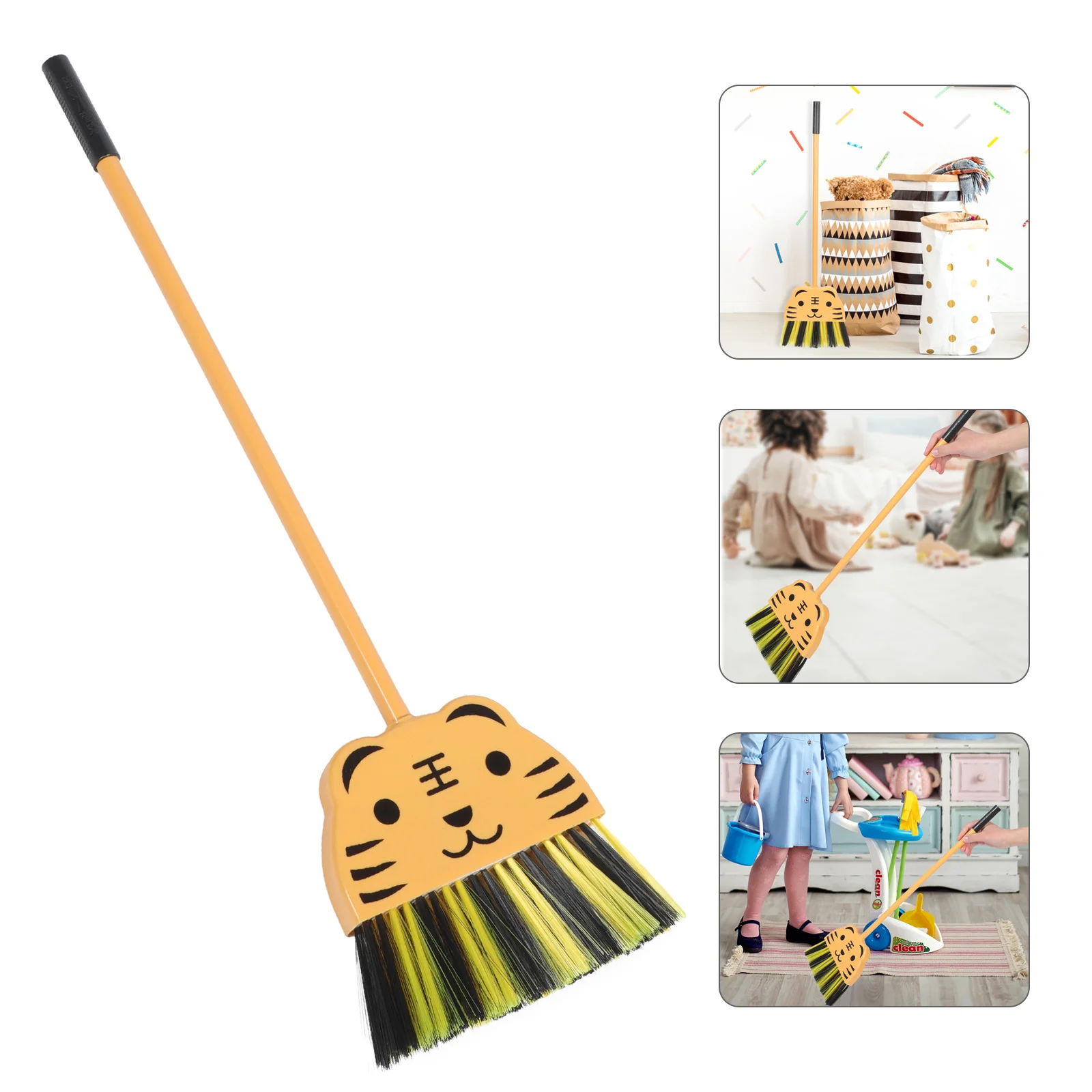 

Cleaning Toys Broom Children Set Kids Housekeeping Toy Dustpan Pretend Toddler Brush Toddlers Tools Playset Mini Accessories