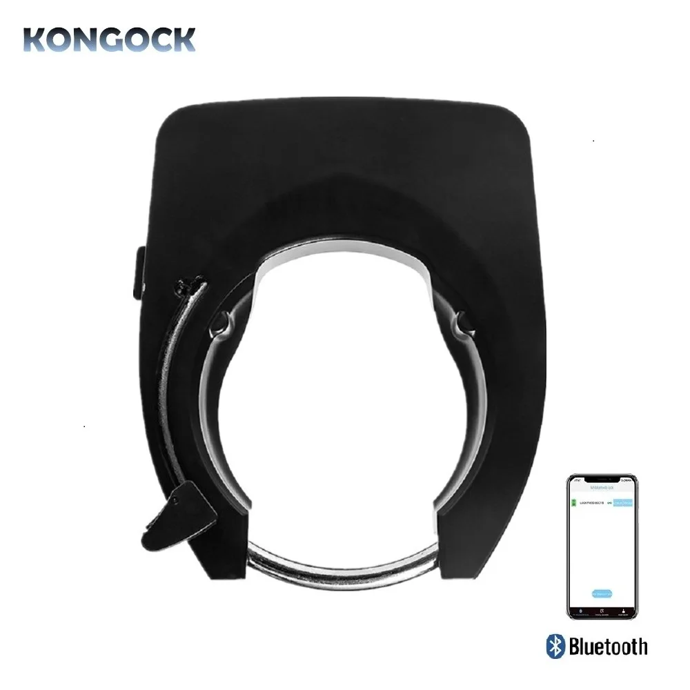 Keyless Bluetooth APP smart bycicle Lock, phone access Anti Theft and Waterproof horseshoe bike lock for personal, family etc