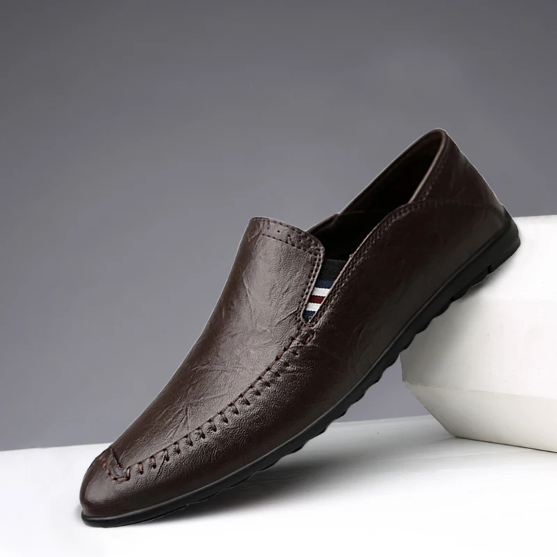 

Мужские кожаные туфли, Мокасины, итальянские черные, коричневые повседневные туфли для мужчин, официальные лоферы, мужская обувь Оксфорд, м...