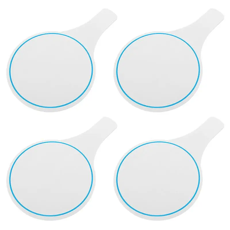 

4Pcs Jar Handheld Plastic Baseballs Dry Erase Erasable Answer Game Scoreboard Games Mini White Boards Auction Answer Paddles