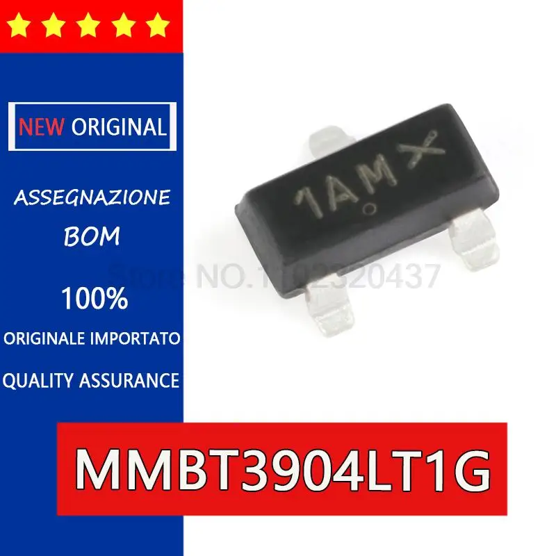 

20pcs SMD triode lettering1AM MMBT3904LT1G 2N3904 patch NPN MMBT3904 NPN transistor SMD triode