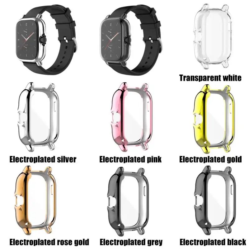 

2023 Watch Protection Shell Bumper Screen Protector For Amazfit Gts3 Watch Protective Pc Case Glass Screen Protector Case