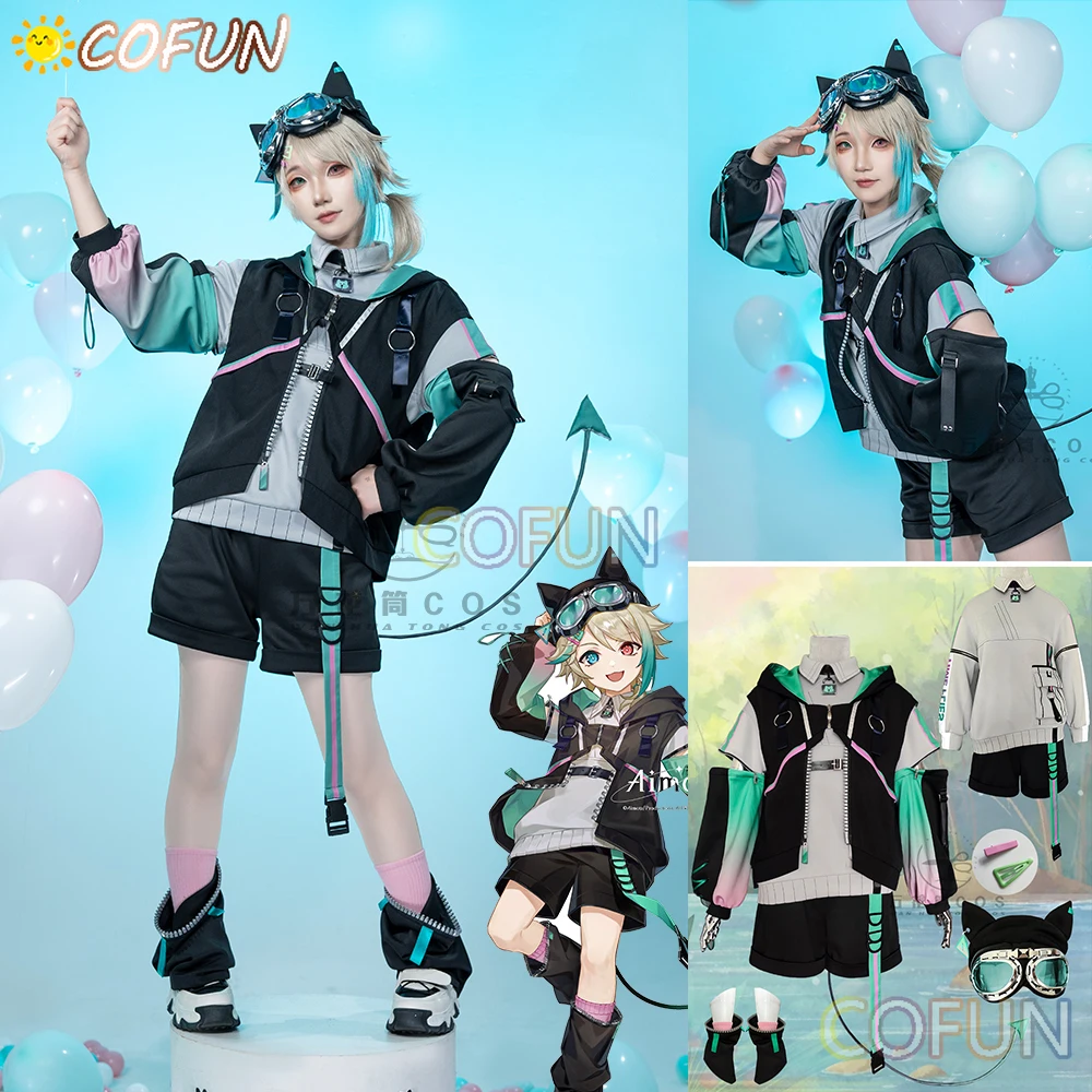 

Костюм для косплея COFUN Nijisanji Vtuber VirtuaReal Aza, повседневная одежда, костюм для Хэллоуина, женская и мужская одежда, Новая повседневная одежда