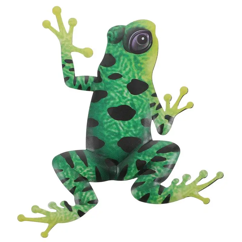 

Железная декоративная лягушка, Настенный декор, домашняя настенная подвесная статуя животного, украшение для сада, уличные садовые аксессу...