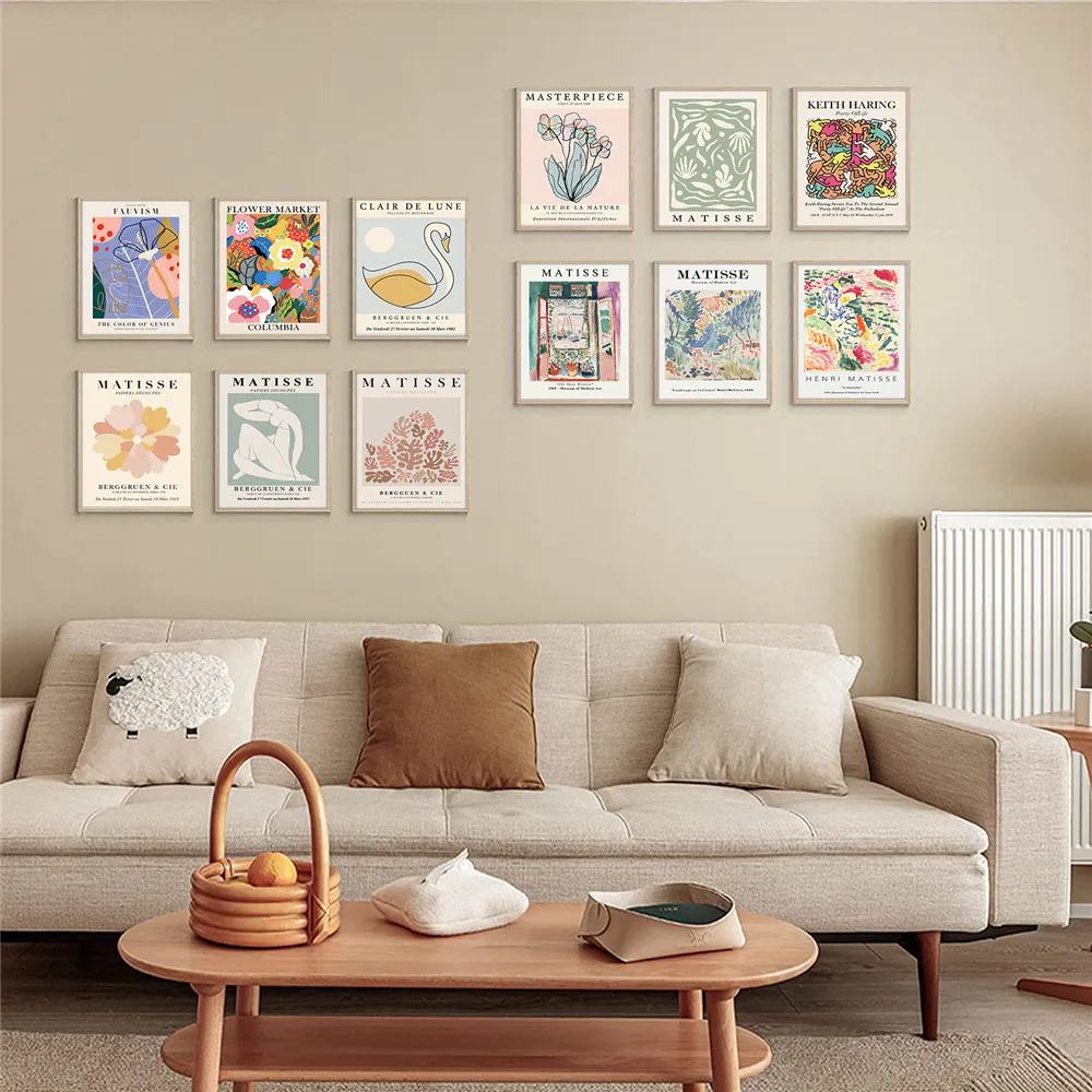 

Tropical Matisse Art Canvas Anime Poster Abstract Minimalist Art Wall Picture Painting For Living Room Home Decor Aesthetic