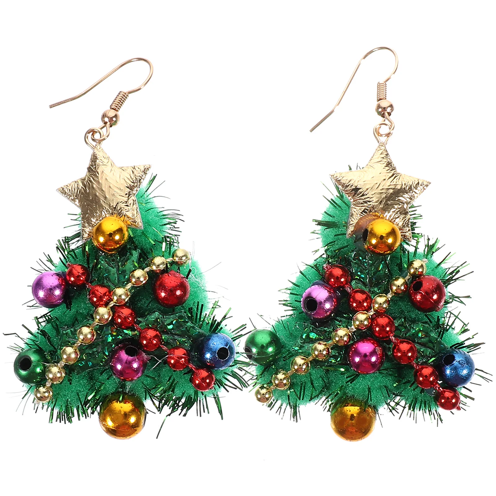 

Christmas Wreath Earings Tree Statement Earrings Ornament Dangle Resin Women Miss