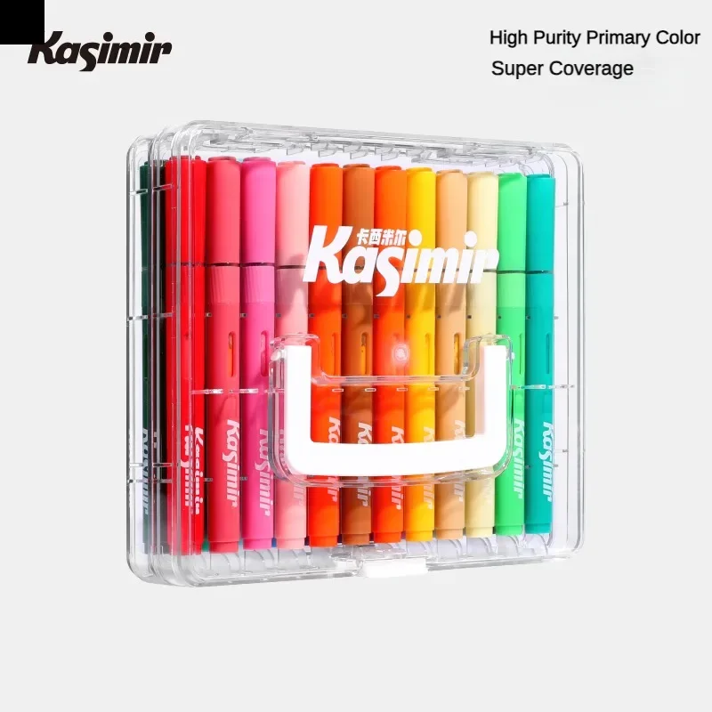

KASIMIR 84/24 цвета прямой жидкий акриловый маркер мягкая кисть ручка для рисования для манги граффити ремесла школьные художественные принадлежности канцелярские принадлежности