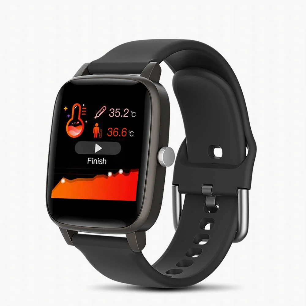 

Fitness Tracker Sport Man Watch Smartwatch for Men Women Body Temperature Measure New Wrist T98 Monitor Blood Pressure Wearable