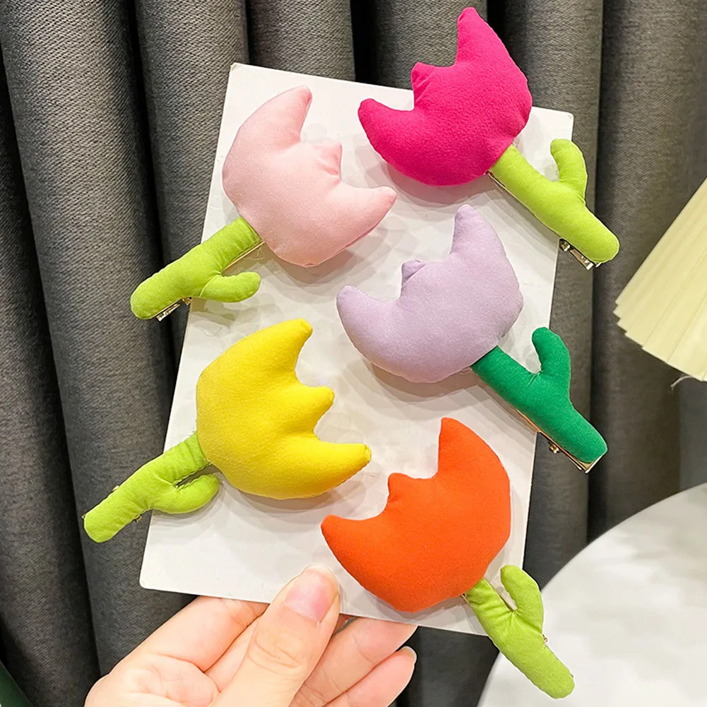 

Cotton Filled Cute Flower Hair Clip for Women Girl Hairpins Cloth Spring Summer Hairpin Handmade Fashion Accessories Wholesale