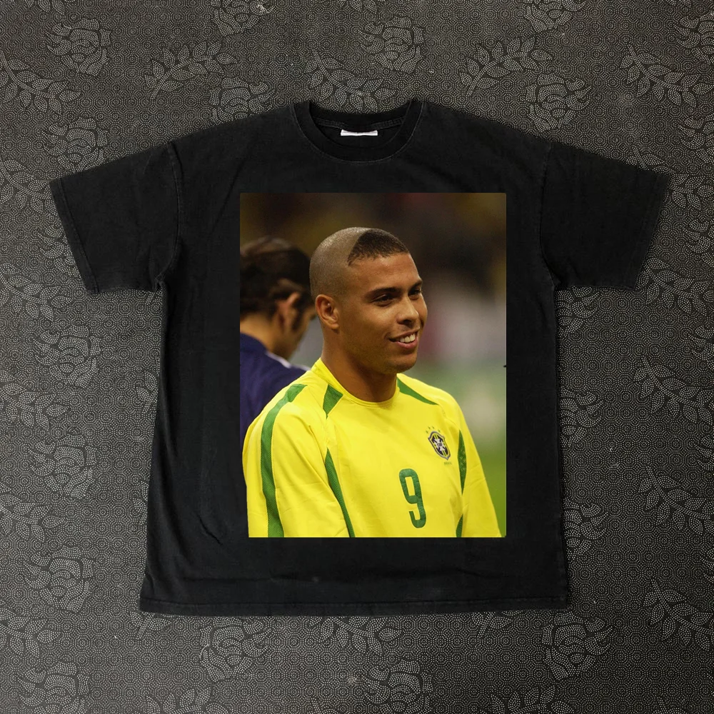 Футболка мужская свободного кроя с принтом в стиле хип-хоп