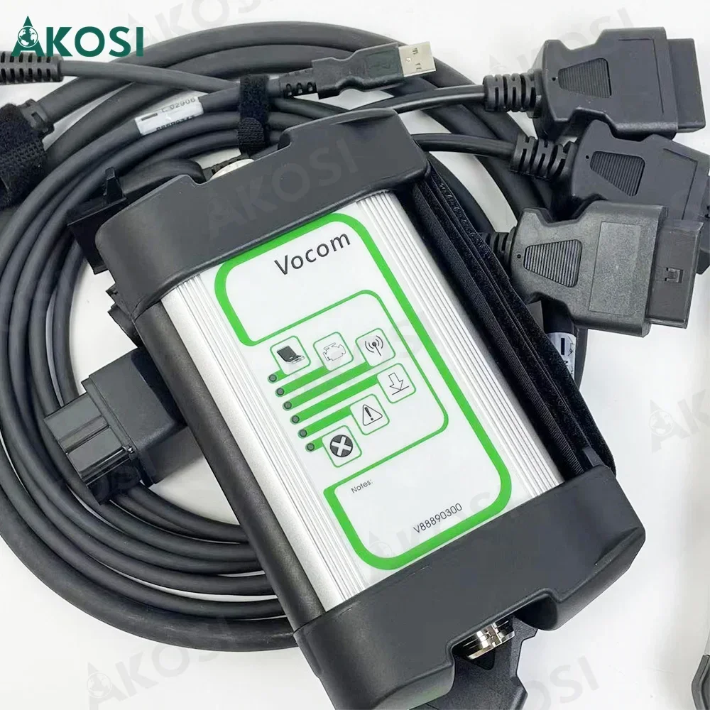 Тяжелый грузовик Vocom 88890030 Инструмент диагностики экскаватора грузовика 24 В с