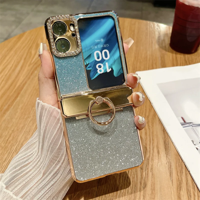 Роскошный Жесткий чехол из поликарбоната с металлическим покрытием для OPPO Find N2