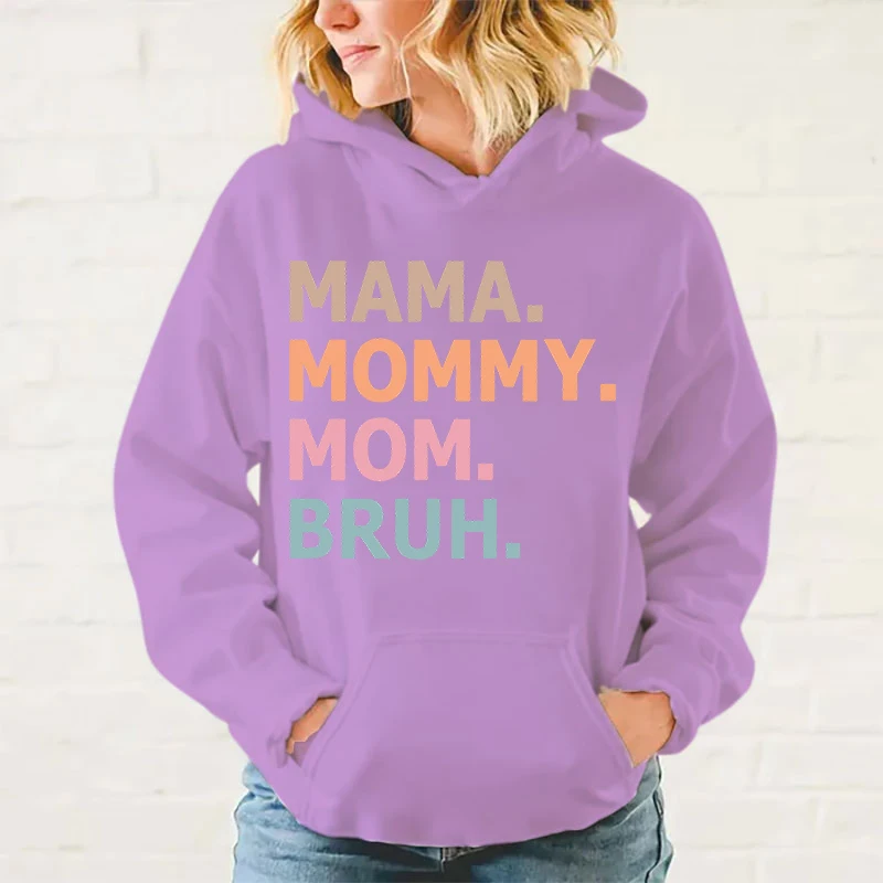 Худи женское с принтом на день матери Осень-зима