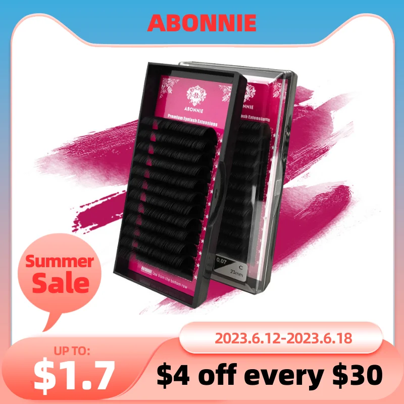 Abonnie  Fluffy Classic Lashes Extensions Premium Individual Eyelashes Extensions Volume Cilios All Szie