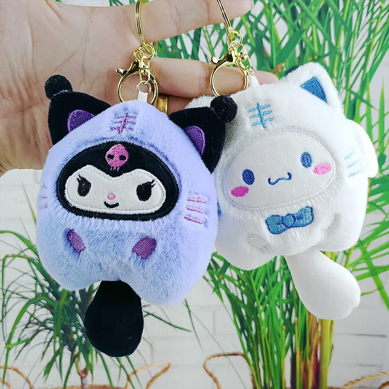 MINISO плюшевая кукла Sanrio брелок Kuromi с большими ушками собака автомобильный Katie Cat