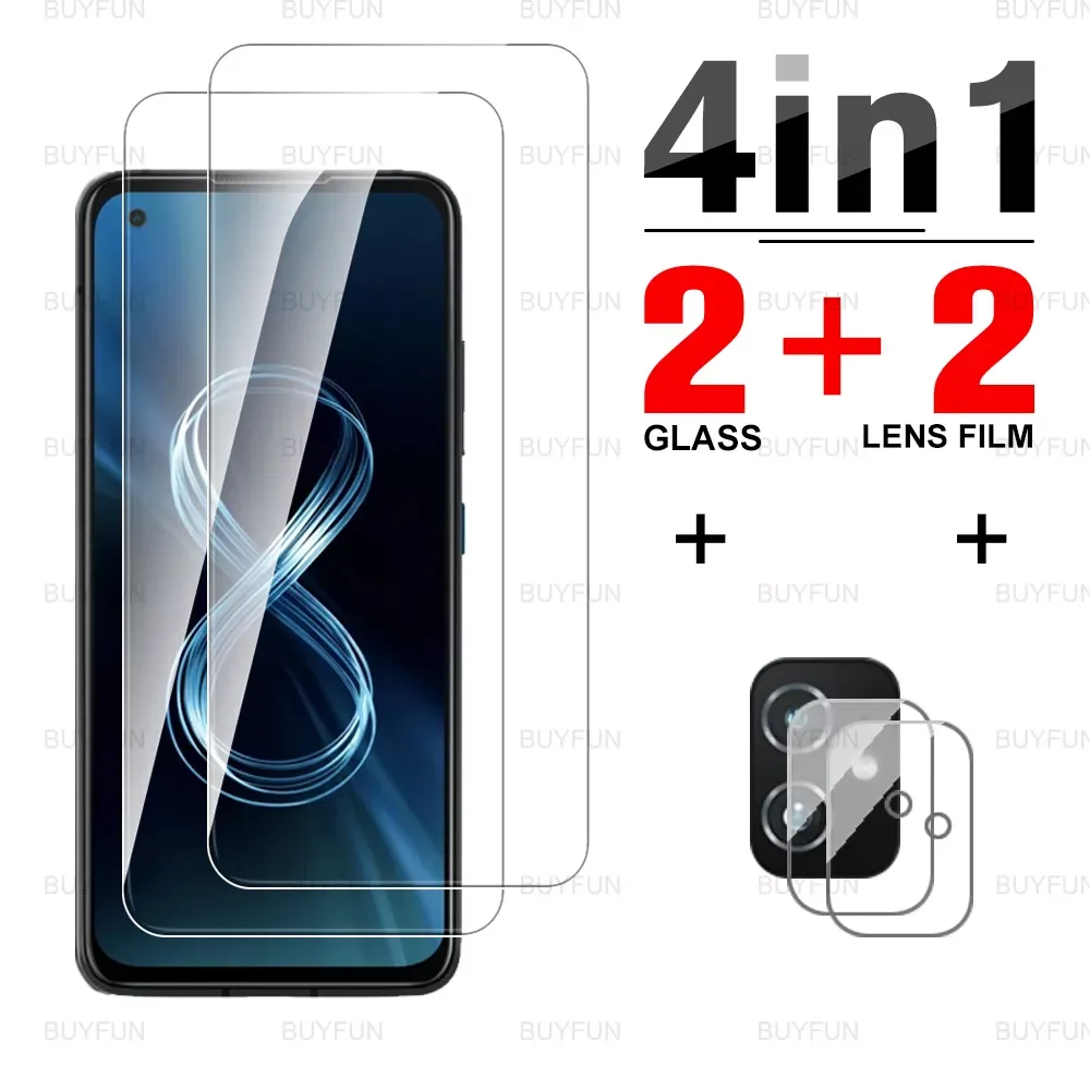 

Safety Tempered Glass for Asus Zenfone 8 5.9'' front screen protector for Zen Fone Zenfone8 filp Phone 5 camera lens glass