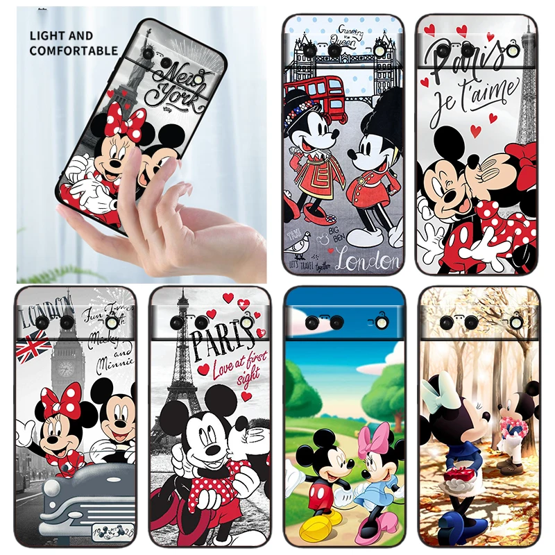 

Mickey Minne Have Fun Phone Case For Google Pixel 7 6 Pro 6A 5A 5 4 4A XL 5G Black Shell Soft TPU Cover Fundas Coque Capa