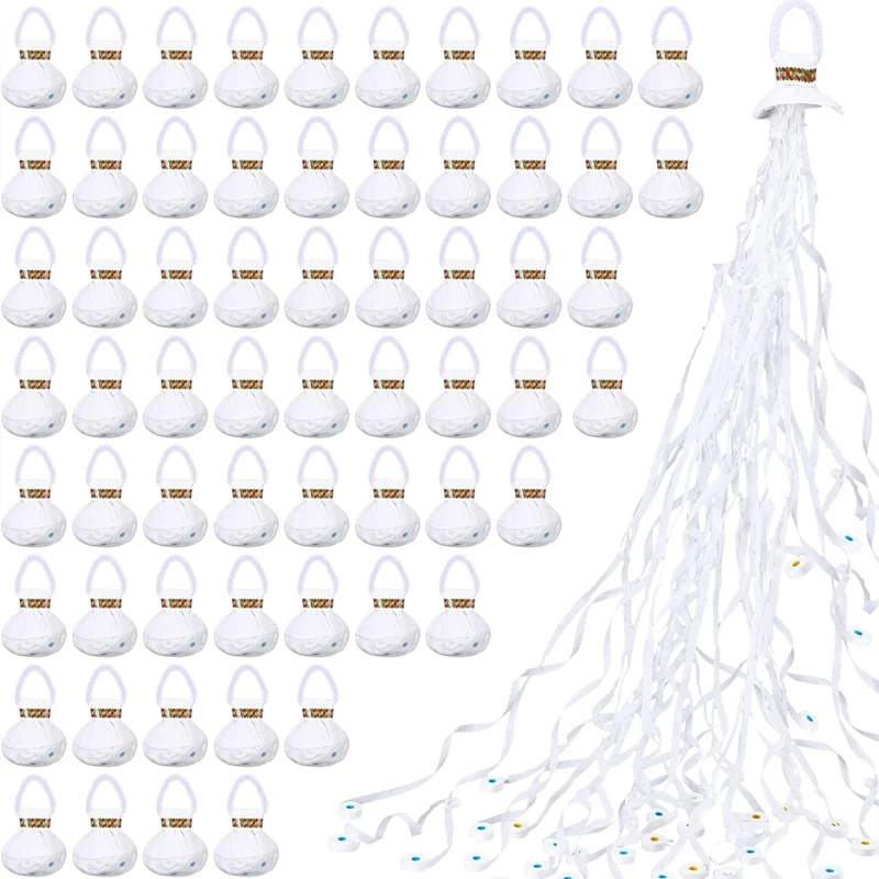 

Белые бумажные растяжки для свадьбы