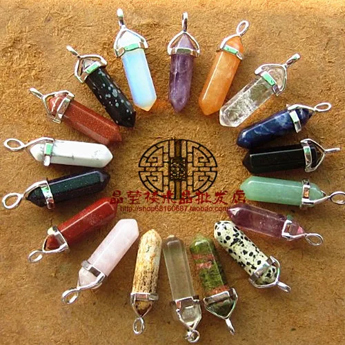 

Jingying Building Origin Crystal Jewelry Hexagonal Column Pendant Amethyst Small Goods