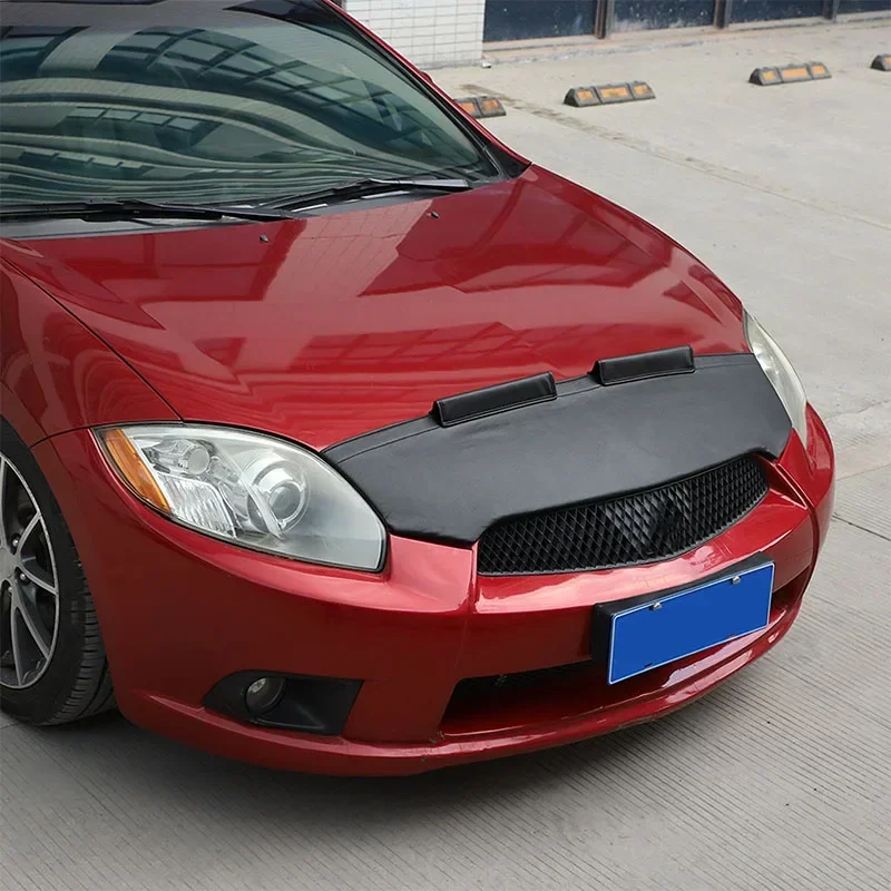 Фото Для Mitsubishi Ecolis 2006-2011 автомобильный капот песочный и каменный дефлектор защитный чехол черные кожаные внешние аксессуары №2