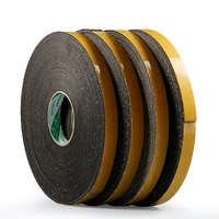 3mm thick strong adhesion eva black sponge foam rubber tape anti collision seal strip sticky single sided tapes 10mm 50mm wide